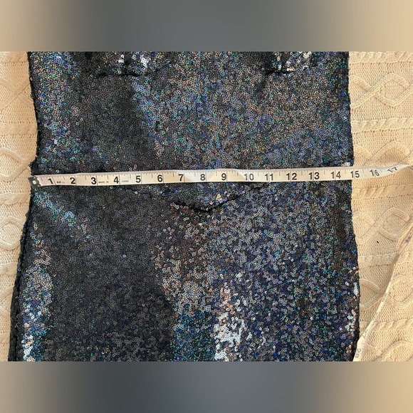 NWOT Brand new! B.Darlin Smoky Blue Sequin Party Dress Juniors 13/14 - Picture 5 of 15